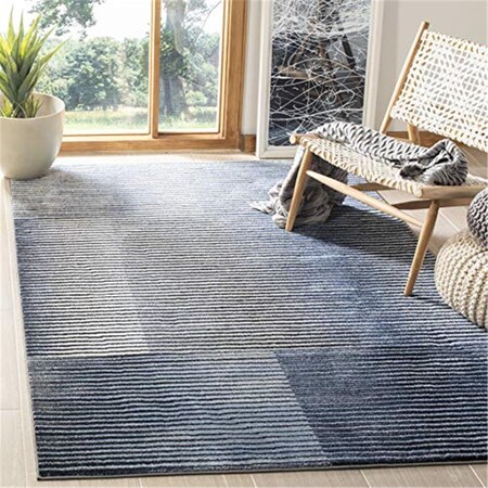 Safavieh 5 ft. 3 in. x 7 ft. 6 in. Galaxy Rectangle Power-Loomed Rug Blue & Navy GAL115M-5